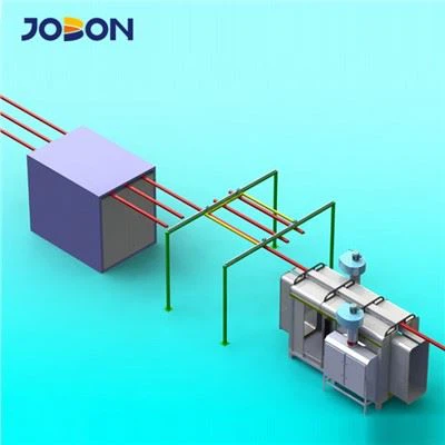 Handmatig transportsysteem poedercoating productielijn