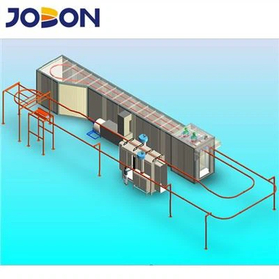 Semi-automatische poedercoatinglijn voor metalen oppervlaktebehandeling