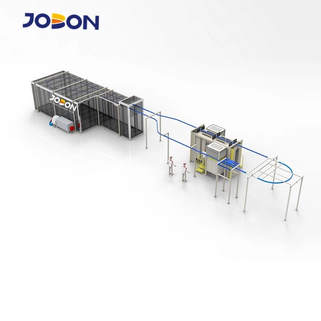 Semi {- Automatische poedercoatinglijn met Fifter Recovery System