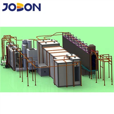 Automatische poedercoatlijn zonder voorbehandeling voor metalen producten