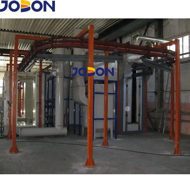 Automatic line with spraying pre-treatment