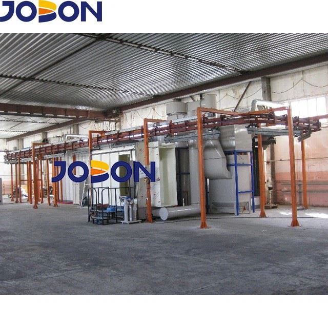 powder coating line with pre-treatment