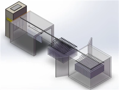 Kleine handmatige poedercoatinglijn